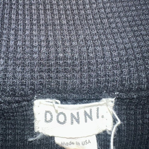 Donni Thermal Pullover with Pearl Button Detail - Picture 2 of 3